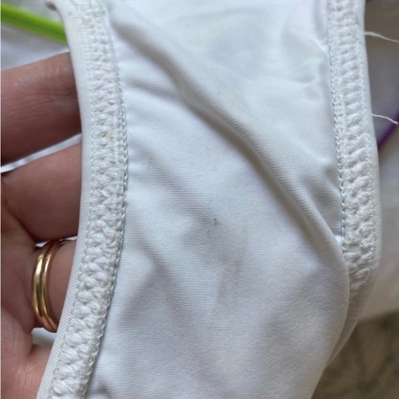 SOLID & STRIPED: White One-Piece Swimsuit w/Color Pop Trim - Picture 11 of 13